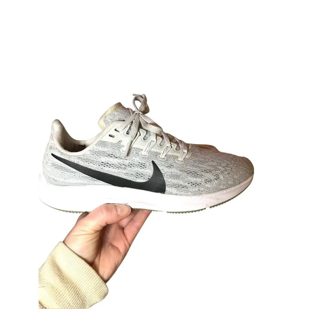 Nike Zoom Pegasus 36 Running Athletic Sneaker Wolf Grey White Black Size 6.5